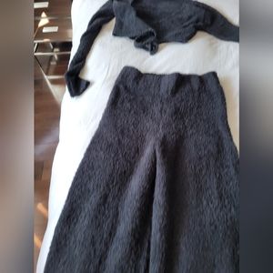 NWT Skims cropped top and wide leg pants set